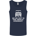 No Oil Left Vehicle Overnight 4X4 Off Road Mens Vest Tank Top Navy Blue