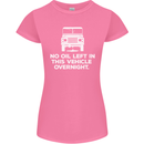 No Oil Left Vehicle Overnight 4X4 Off Road Womens Petite Cut T-Shirt Azalea