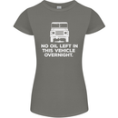 No Oil Left Vehicle Overnight 4X4 Off Road Womens Petite Cut T-Shirt Charcoal