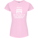 No Oil Left Vehicle Overnight 4X4 Off Road Womens Petite Cut T-Shirt Light Pink