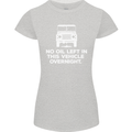No Oil Left Vehicle Overnight 4X4 Off Road Womens Petite Cut T-Shirt Sports Grey