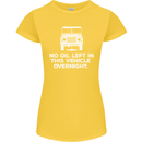 No Oil Left Vehicle Overnight 4X4 Off Road Womens Petite Cut T-Shirt Yellow