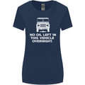 No Oil Left Vehicle Overnight 4X4 Off Road Womens Wider Cut T-Shirt Navy Blue