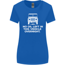No Oil Left Vehicle Overnight 4X4 Off Road Womens Wider Cut T-Shirt Royal Blue