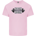 No Pain No Gain Workout Gym Training Top Mens Cotton T-Shirt Tee Top Light Pink