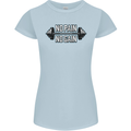 No Pain No Gain Workout Gym Training Top Womens Petite Cut T-Shirt Light Blue