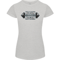 No Pain No Gain Workout Gym Training Top Womens Petite Cut T-Shirt Sports Grey