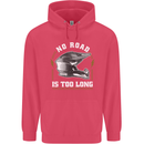 No Road Too Long Motocross MotoX Dirt Bike Childrens Kids Hoodie Heliconia