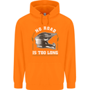 No Road Too Long Motocross MotoX Dirt Bike Childrens Kids Hoodie Orange