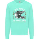 No Road Too Long Motocross MotoX Dirt Bike Kids Sweatshirt Jumper Peppermint