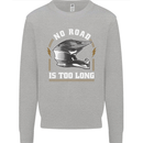 No Road Too Long Motocross MotoX Dirt Bike Kids Sweatshirt Jumper Sports Grey