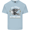 No Road Too Long Motocross MotoX Dirt Bike Kids T-Shirt Childrens Light Blue