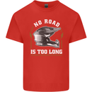 No Road Too Long Motocross MotoX Dirt Bike Kids T-Shirt Childrens Red