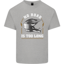 No Road Too Long Motocross MotoX Dirt Bike Kids T-Shirt Childrens Sports Grey