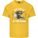 No Road Too Long Motocross MotoX Dirt Bike Kids T-Shirt Childrens Yellow