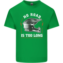 No Road Too Long Motocross MotoX Dirt Bike Mens Cotton T-Shirt Tee Top Irish Green