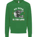 No Road Too Long Motocross MotoX Dirt Bike Mens Sweatshirt Jumper Irish Green