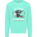No Road Too Long Motocross MotoX Dirt Bike Mens Sweatshirt Jumper Peppermint