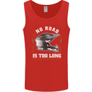 No Road Too Long Motocross MotoX Dirt Bike Mens Vest Tank Top Red
