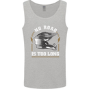 No Road Too Long Motocross MotoX Dirt Bike Mens Vest Tank Top Sports Grey
