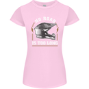 No Road Too Long Motocross MotoX Dirt Bike Womens Petite Cut T-Shirt Light Pink