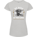 No Road Too Long Motocross MotoX Dirt Bike Womens Petite Cut T-Shirt Sports Grey