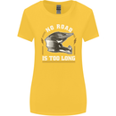 No Road Too Long Motocross MotoX Dirt Bike Womens Wider Cut T-Shirt Yellow