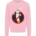 No Smoking Give Up Anti Smoker Mens Sweatshirt Jumper Light Pink