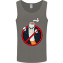 No Smoking Give Up Anti Smoker Mens Vest Tank Top Charcoal