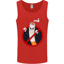 No Smoking Give Up Anti Smoker Mens Vest Tank Top Red