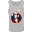 No Smoking Give Up Anti Smoker Mens Vest Tank Top Sports Grey
