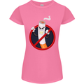 No Smoking Give Up Anti Smoker Womens Petite Cut T-Shirt Azalea
