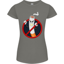 No Smoking Give Up Anti Smoker Womens Petite Cut T-Shirt Charcoal
