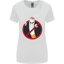 No Smoking Give Up Anti Smoker Womens Wider Cut T-Shirt White