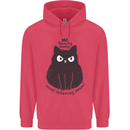 No Touchy Touchy Cat Childrens Kids Hoodie Heliconia