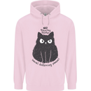 No Touchy Touchy Cat Childrens Kids Hoodie Light Pink