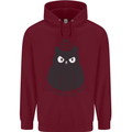 No Touchy Touchy Cat Childrens Kids Hoodie Maroon