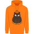 No Touchy Touchy Cat Childrens Kids Hoodie Orange