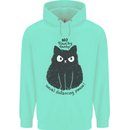 No Touchy Touchy Cat Childrens Kids Hoodie Peppermint