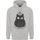 No Touchy Touchy Cat Childrens Kids Hoodie Sports Grey