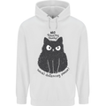 No Touchy Touchy Cat Childrens Kids Hoodie White