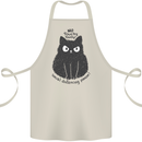 No Touchy Touchy Cat Cotton Apron 100% Organic Natural
