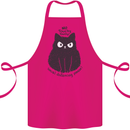 No Touchy Touchy Cat Cotton Apron 100% Organic Pink