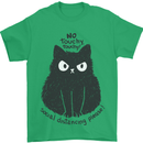 No Touchy Touchy Cat Mens T-Shirt Cotton Gildan Irish Green