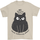 No Touchy Touchy Cat Mens T-Shirt Cotton Gildan Sand