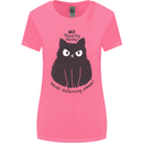 No Touchy Touchy Cat Womens Wider Cut T-Shirt Azalea
