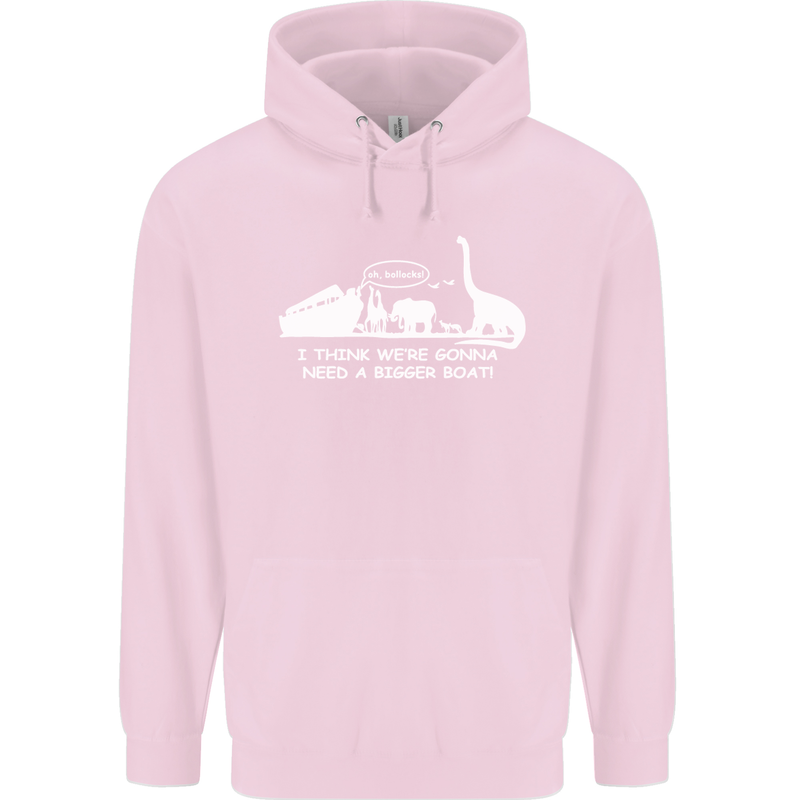 Noahs Ark Dinosaurs T-Rex Atheist Atheism Childrens Kids Hoodie Light Pink