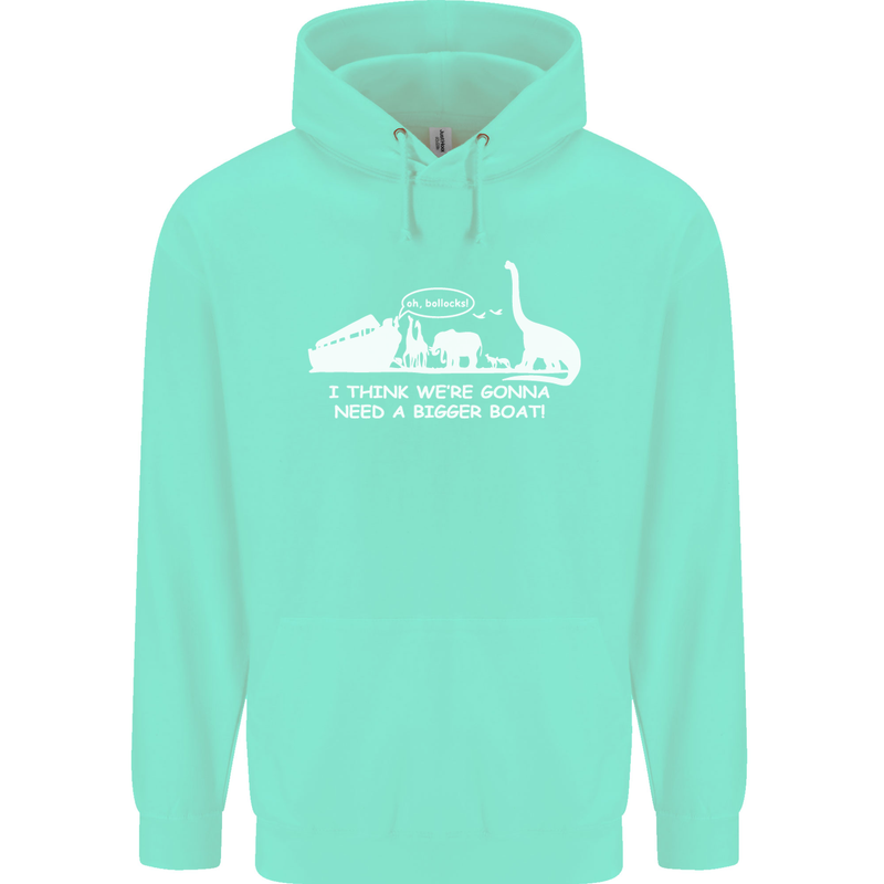 Noahs Ark Dinosaurs T-Rex Atheist Atheism Childrens Kids Hoodie Peppermint