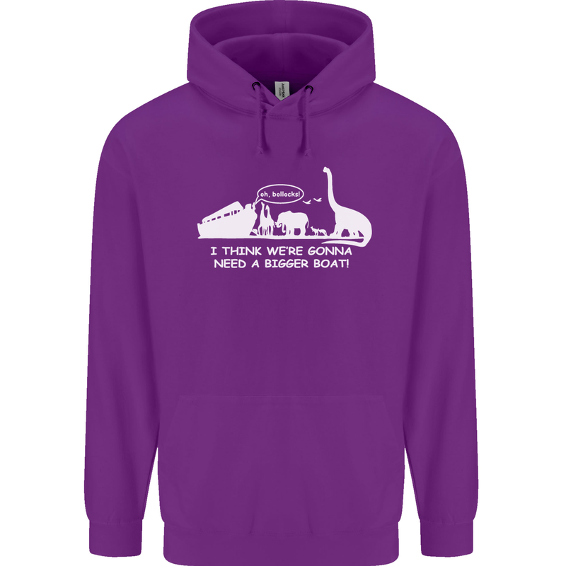 Noahs Ark Dinosaurs T-Rex Atheist Atheism Childrens Kids Hoodie Purple