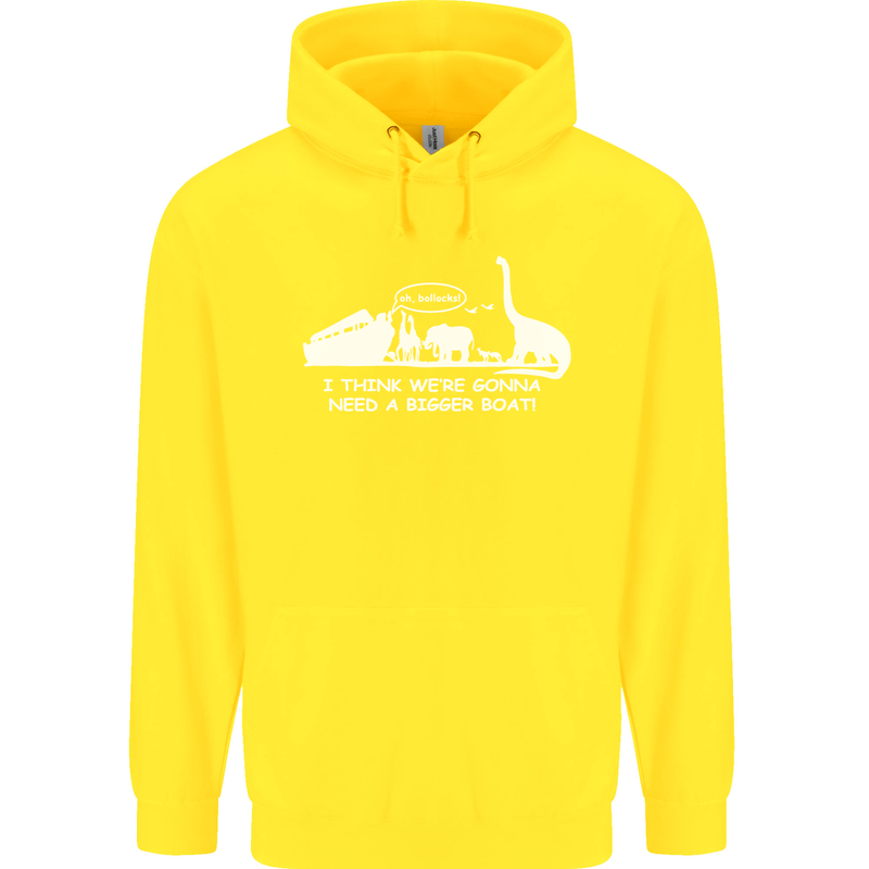 Noahs Ark Dinosaurs T-Rex Atheist Atheism Childrens Kids Hoodie Yellow